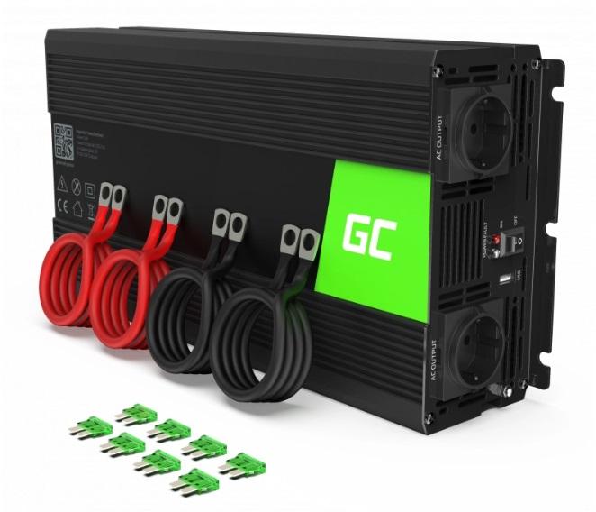 Green Cell Pro przetwornica AC/DC 2000/4000W 24V/230V (modyfikowana sinusoida) [INV26]
