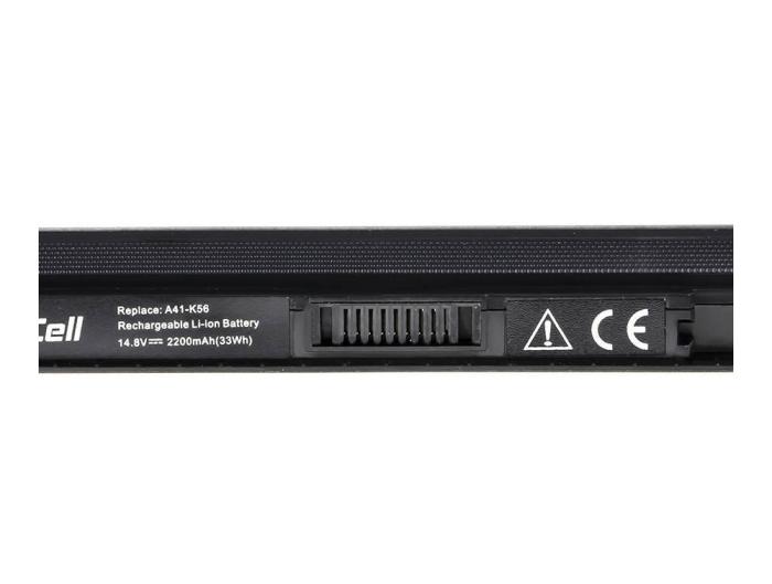 Green Cell bateria do Asus A32-K56 A46 A56 K46 K56 S56, 14.4V/14.8V 2200mAh [AS47]