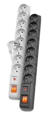 Acar S8 (1.5m) 8 gniazd (szary) [W0150]