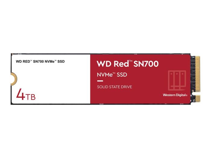 WD Red NAS SN700 4TB SSD M.2 2280 PCIe Gen3x4 NVMe TLC (3400/3100 MB/s) [WDS400T1R0C]