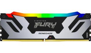 DDR5 CUDIMM 24GB 8400 MHz Kingston Fury Renegade RGB Silver XMP 3.0 CL40 40-52-52 1.45V [KF584CU40RSA-24]