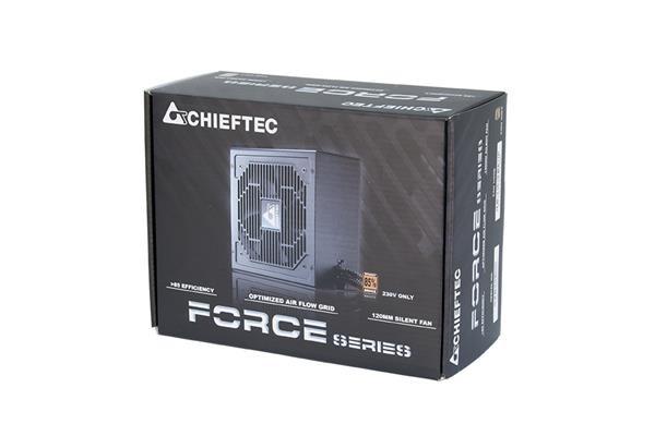 Chieftec Force CPS-500S (500W) (1x120mm) 80+Bronze (CPU 1x4+4) (PCI-E 2x6+2) (2xMolex, 4SATA)