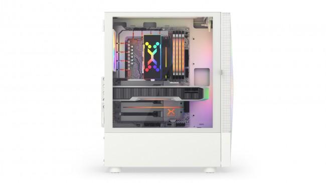 Krux Vako RGB White (szkło hartowane) (2xUSB 2.0, 1xUSB 3.2 Gen1) (2x2.5, 1x3.5, 1x3.5/2.5) [KRXD005]
