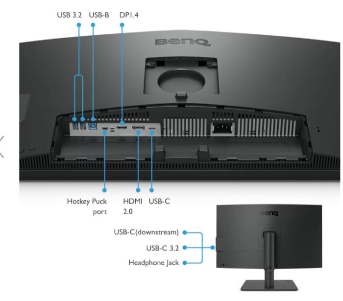 27’’ Benq DesignVue PD3220U PD2706U (IPS LED, 3840x2160, 350, 5ms, 60Hz) (HDMI 2.0, DP 1.4, USB-C 3.0, Audio) vesa, pivot, głośniki(2x2.5W), czarny