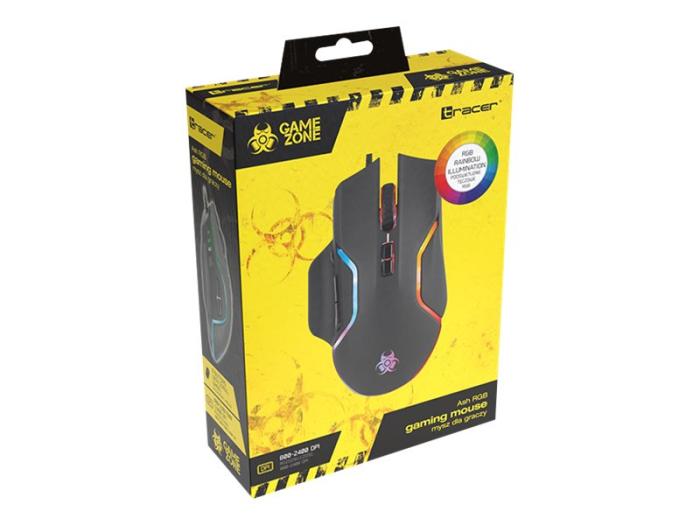 Tracer Gamezone Ash RGB 2400dpi (optyczna, USB, 1, 8)