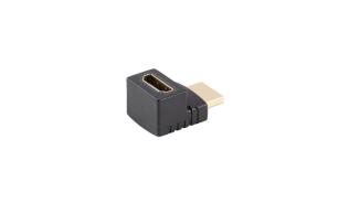 Lanberg adapter kątowy góra HDMI (F) / HDMI (M) 4K@60Hz 2K@144Hz FHD@240Hz (łącznik) [AD-HDMI-04]