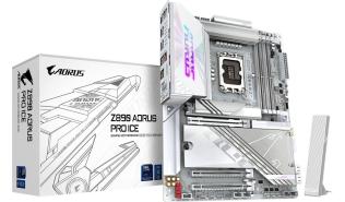 Gigabyte Z890 AORUS PRO ICE [S1851, 4xDDR5 do 9500MHz, (5xM.2, 1xPCIe 5.0 x16, 2xPCIe 4.0 x16), WiFi 7, BT 5.4, ATX]