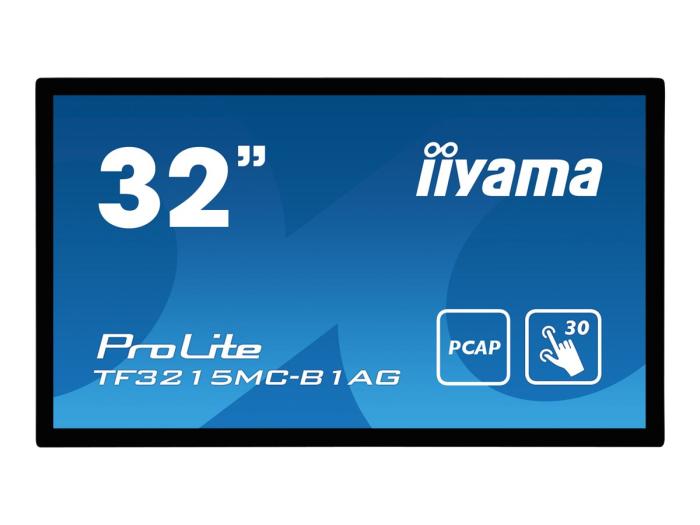 32’’ Iiyama TF3215MC-B1AG (VA dotykowy, 1920x1080, 500, 8ms, 60Hz) (VGA, HDMI, USB 2.0) (VESA) czarny