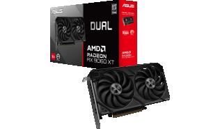 Radeon RX 9060XT Asus 16GB GDDR6 Dual [DUAL-RX9060XT-16G] (1xHDMI 2.1b, 2xDP 2.1a) (128-bit, PCI-E 5.0)