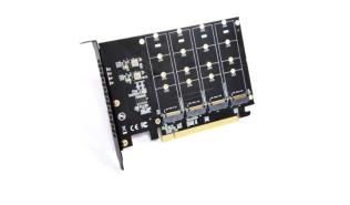 Kontroler (adapter) PCIe 4.0x16 Gen4 / 4xM.2 NVME [ZN0478]