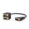 Gembird adapter DVI (M) / 2xDVI (F) (30 cm) [A-DVI-2DVI-01]