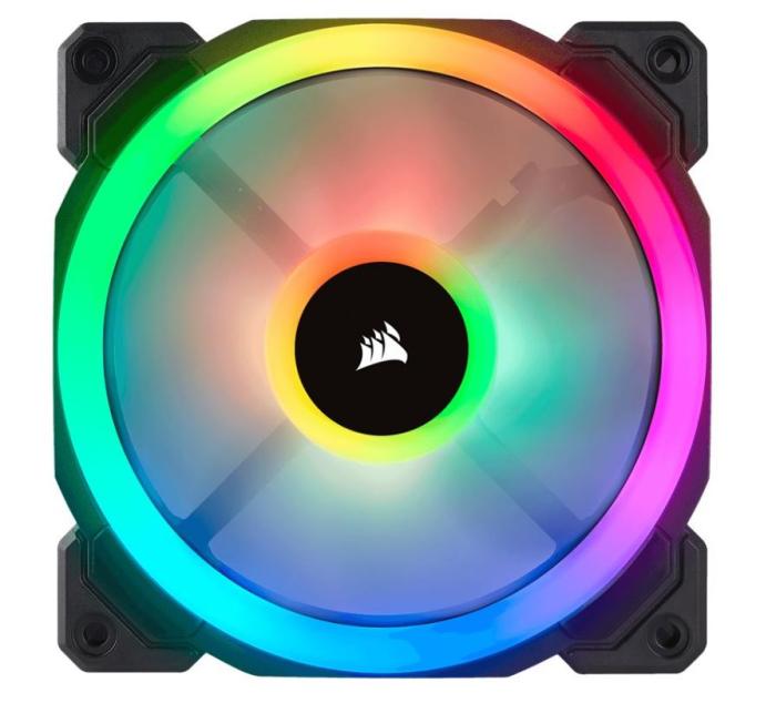 Corsair LL120 RGB LED Static Pressure PWM (3x120 mm) czarny [CO-9050072-WW]