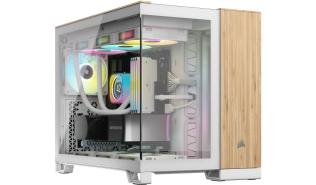 Corsair 2000X White/Bamboo (2xUSB-A 3.2 Gen1, 1xUSB-C Gen1, 1xJack) [CC-9011288-WW]