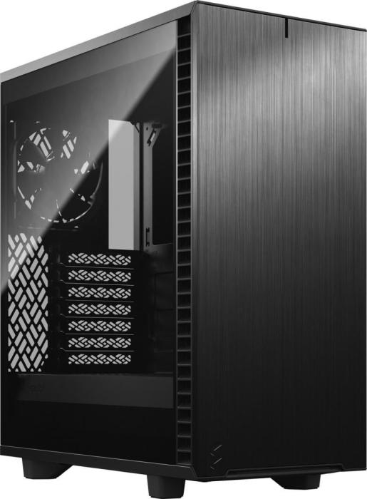Fractal Design Define 7 Compact Black DARK TG (szkło hartowane) (1x USB-C 3.1, 2x USB 2.0, 2x USB 3.0) (2x3.5) [FD-C-DEF7C-02]