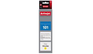 AE-101Y(101 EcoTank) yellow, atrament ActiveJet 70ml, (Epson EcoTank L6160, L6170, L6190, L4150, L4160)