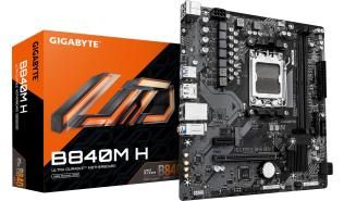 Gigabyte B840M H (AMD B840) [AM5, 2xDDR5 do 7200MHz, (HDMI 2.1, DP 1.4) (1xM.2, 1xPCIe 4.0 x16, 1xPCIe 3.0 x1), micro ATX]