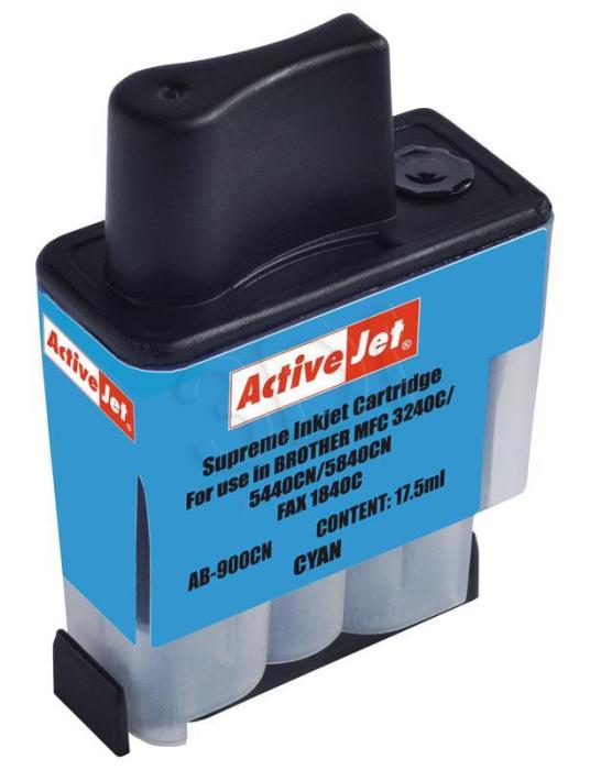 AB-900CN - cyan, wkład z atramentem ActiveJet, 17,5 ml (zamiennik LC900C) (DCP-110C, 115C, 117C, 120C, 310CN, 340CN, MFC-210C, 215C, 3240C, 3340C, 410CN, 425C, 5440CN, 5840C)