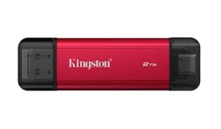 Kingston Dual Portable 2TB SSD USB-A 3.2 Gen2 10 / USB-C 3.2 Gen2 10Gb (1050/950MB/s) (czerwony) [SPSD/2TB]