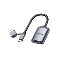 Unitek czytnik kart USB-A 2.0/USB-C (SD, micro SD) (15 cm) [R1018E01]