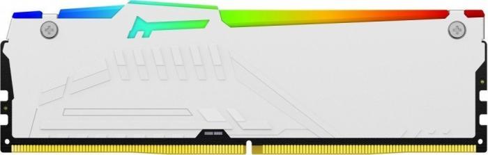 DDR5 16GB 6000 MHz Kingston Fury Beast White RGB XMP 3.0 EXPO CL36 36-44-44 1.35V [KF560C36BWE2A-16]
