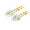 Lanberg patchcord światłowód MM SC/UPC-SC/UPC DUPLEX 3mm OM2 50/125 LSZH pomarańćzowy (5m) [FO-SUSU-MD21-0050-OG]