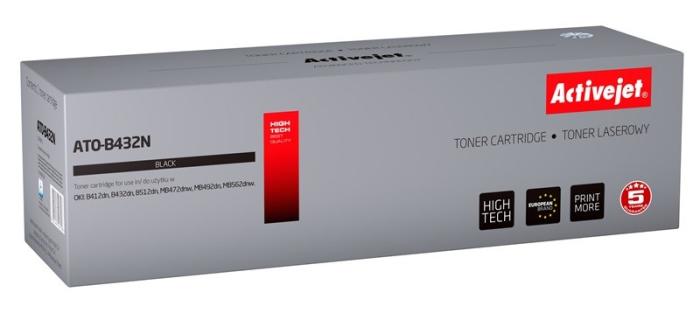 ATO-B432N - czarny, toner ActiveJet, 7000 stron (zamiennik 45807106) (OKI B412dn, B412dnw, B432dn, B432dnw, B512dn, B512dnw, MB472dnw, MB492dnw, MB562dnw)