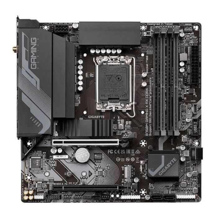Gigabyte B760M GAMING X AX DDR4 (Intel B760) [S1700, 4xDDR4 do 5333MHz, (HDMI 2.0, DP 1.2) (2xM.2, 1xPCIe 4.0 x16, 1xPCIe 3.0 x4), WiFi 6E, micro ATX]