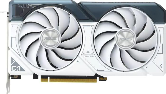 GeForce PCI-E RTX4060Ti Asus 8GB GDDR6 Dual White [(DUAL-RTX4060TI-8G-WHITE] (1xHDMI 2.1a, 3xDP 1.4a) (128-bit, PCI-E 4.0)