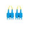 Lanberg patchcord światłowód SM SC/UPC-SC/UPC DUPLEX 3mm LSZH G657A1 żółty (10m) [FO-SUSU-SD11-0100-YE]