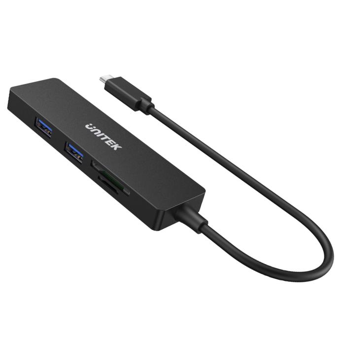 Unitek H1108B USB-C Hub (3 x USB 3.1 Gen 1, SD/microSD)