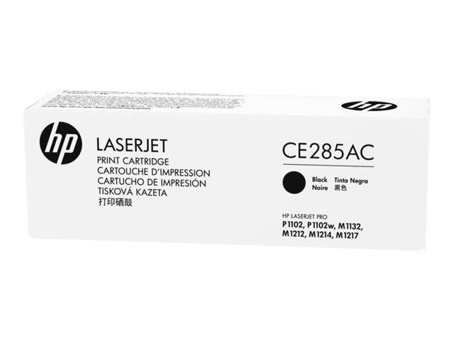 CE285AC (85AC) - czarny, oryginalny toner drukujący HP, wydajność 1600 stron (HP LaserJet Pro P1102, P1102w, P1104, P1104w, P1106, P1109, P1109w, M1132 MFP, M1212nf MFP, M1217nfw MFP, M1130 MFP)