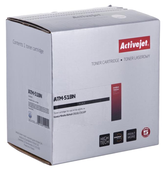 ATM-51BN - toner Activejet ATM-51BN (zamiennik Konica Minolta TNP51K; Supreme; 6000 stron; czarny) (Konica Minolta Bizhub C3100)