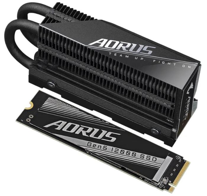Gigabyte AORUS Gen5 1200 1TB SSD M.2 2280 PCIe5x4 NVMe TLC (11700/9500 MB/s) (2GB LPDDR4) [AG512K1TB]