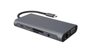 ICY BOX USB-C (3xUSB-A 3.2 Gen1 5Gb, 1xUSB-C PD 100W, 1xHDMI 4K@30Hz, 1xVGA, 1xLAN 1Gb, czytnik SD i micro SD, 1xJack combo) (20 cm) [IB-DK4040-CPD]