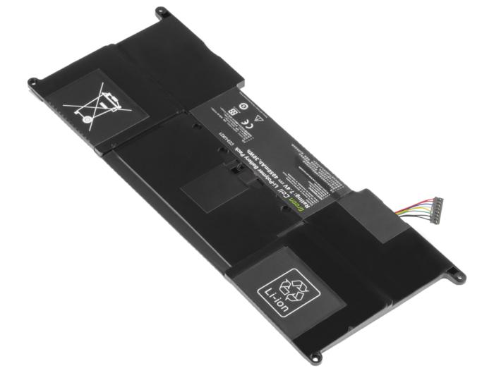 Green Cell bateria C23-UX21 do Asus ZenBook UX21 UX21A UX21E UX21E-DH52, 7.4V/7.6V 4050mAh [AS56]