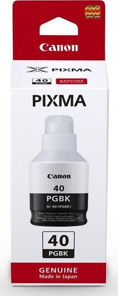 Canon BJ INK GI-40 PGBK (Black Ink Bottle) [3385C001] - czarny, oryginalny wkład z atramentem Canon, 170 ml, 6000 stron (Canon PIXMA GM2040, PIXMA GM4040, PIXMA G5040, PIXMA G6040, PIXMA G7040 )