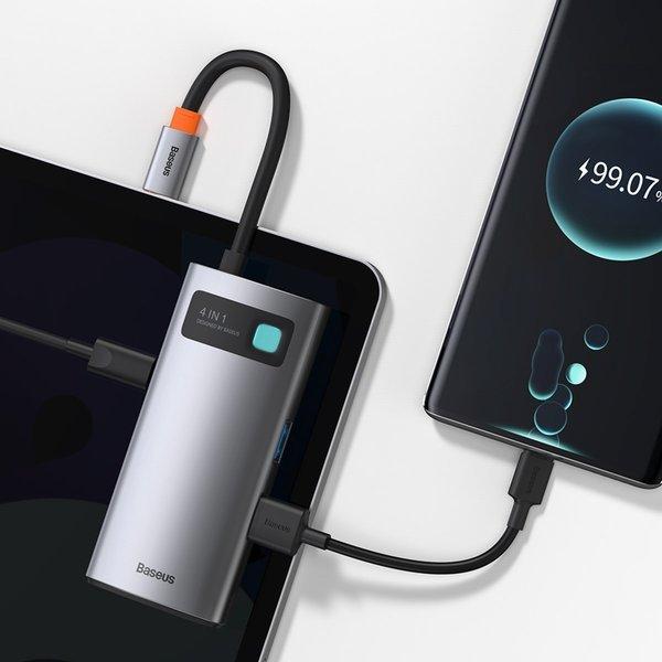 Baseus CAHUB-CY0G USB-C (1xUSB 3.0, 1xUSB 2.0, 1xUSB-C PD 100W, HDMI 4K)