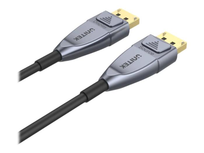 Unitek Kabel optyczny DisplayPort M 1.4 / DisplayPort M 1.4 8K 60Hz, 4K 120Hz, FHD 240Hz (10 m) [C1616GY]