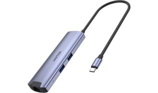 Unitek H1112F USB-C Hub (2xUSB 3.0, GigabitEthernet LAN RJ45, 1xUSB-C, 1xUSB-C PD100W, 1xHDMI 4K@30Hz) (20 cm)