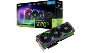 GeForce RTX5070Ti PNY 16GB GDDR7 Epic-X RGB Overclocked Triple Fan Plus [VCG5071T16TFXXPB1-O] (1xHDMI 2.1b, 3xDP 2.1b) (256-bit, PCIe 5.0)