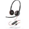 Poly Blackwire C3220 USB-A (czerwony kabel) [209745-201]
