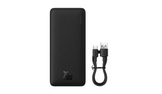 Power Bank Baseus Airpow 20000mAh 20W 1xUSB-A/3xUSB-C/1xmicro USB (czarny) (Quick Charge, Power Delivery) [P10022804113-00]