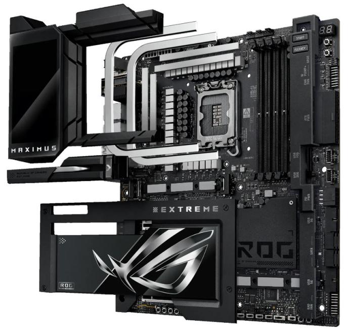 Asus ROG MAXIMUS Z890 EXTREME [S1851, 4xDDR5 do 9200MHz, (HDMI 2.1) (6xM.2, 2xPCIe 5.0 x16, 1xPCIe 4.0 x4, WiFi7, BT 5.4, ATX]