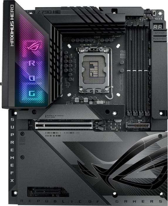 Asus ROG MAXIMUS Z790 HERO BTF (Intel Z790) [S1700, 4xDDR5 do 8000MHz, (HDMI 2.1) (5xM.2, 1xPCIe 5.0 x16, 1xPCIe 4.0 x16 (x4), 1xPCIe 4.0 x4), WiFi 7, BT 5.4, ATX]