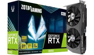 GeForce RTX3050 Zotac 8GB GDDR6 Eco BOX [ZT-A30500K-10M] (HDMI 2.1, 3xDP 1.4a) (128-bit, PCIe 4.0)