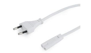 Gembird Kabel zasilający 2-pinowy (ósemka) 1.8m (biały) [PC-184/2-W]
