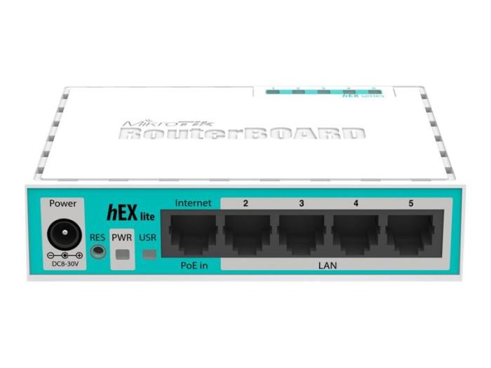 Mikrotik hEX lite Router 5x RJ45 100Mb/s [RB750R2]