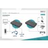 Przełącznik Digitus USB 3.0, 2 PC - 4 Urządzenia, zasilanie USB-C [DA-73301]