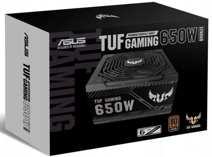 Asus TUF GAMING (650W) (1x135mm) 80+Bronze (CPU 2x4+4) (PCI-E 4x6+2) (4xMolex, 5xSATA) [TUF-GAMING-650B]