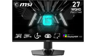 (27) MSI G274QPF E2 (IPS, 2560x1440, 400, 1ms, 119%sRGB, 180Hz) (2xHDMI 2.0, 1xDP 1.4, USB-C 3.0) głośniki 4W(2x2W), pivot, czarny